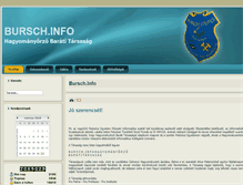 Tablet Screenshot of burschinfo.hu